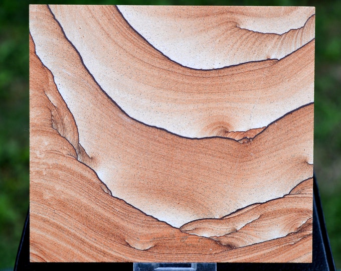 Slice - Stoneware / Sandstone 381 grams - Kanab, Utah, USA - Natural landscape painting interior decoration