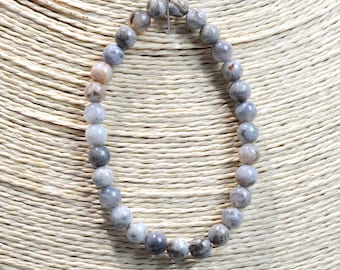 Bracelet - Agate indienne - perles 6 mm - Inde