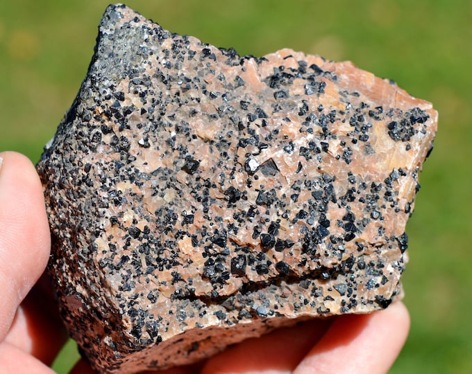 Spinel & calcite 650 grams - Maromby, Amboasary Sud District, Anosy, Madagascar