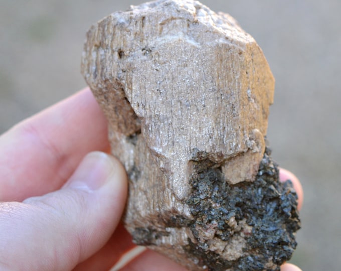 Orthoclase & augite / hornblende 265 grams - Turner's Island Mine, Sebastopol Township, Renfrew County, Ontario, Canada