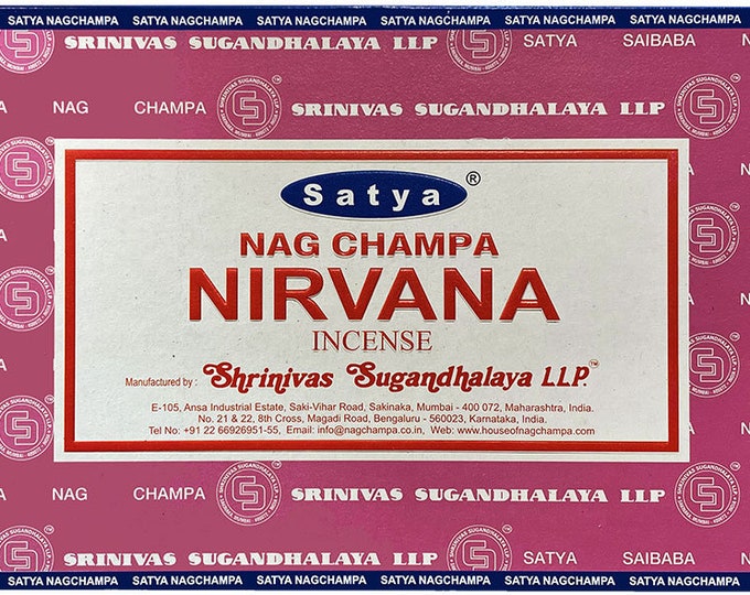 Incense - Satya Nag Champa - Nirvana Fragrance - One box