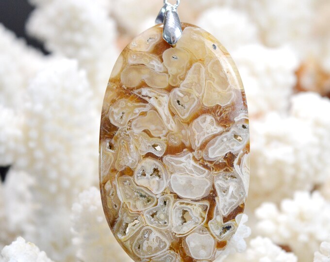 Agate 103 carats - pendentif cabochon pierre naturelle - Mexique // DO54
