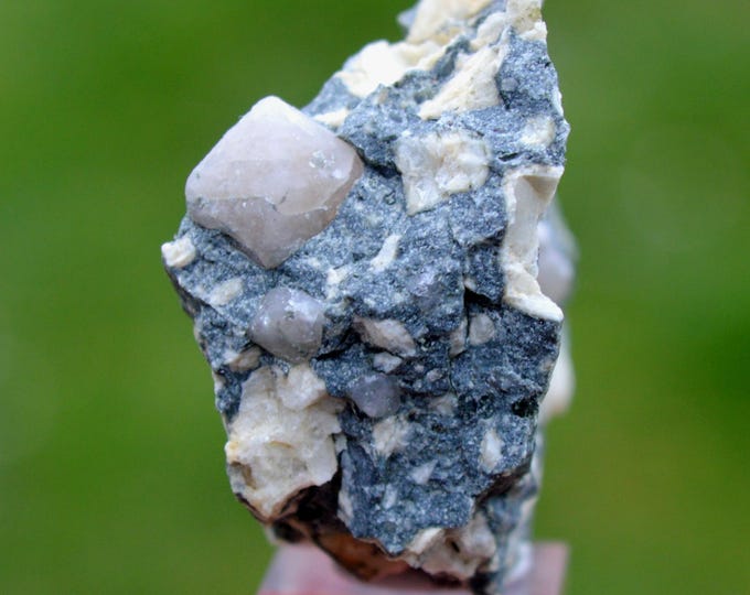 Albite Var. Andesine & Beta Quartz in Esterellite 57 grams - Massif de l'Esterel, Saint Raphael, Var, France