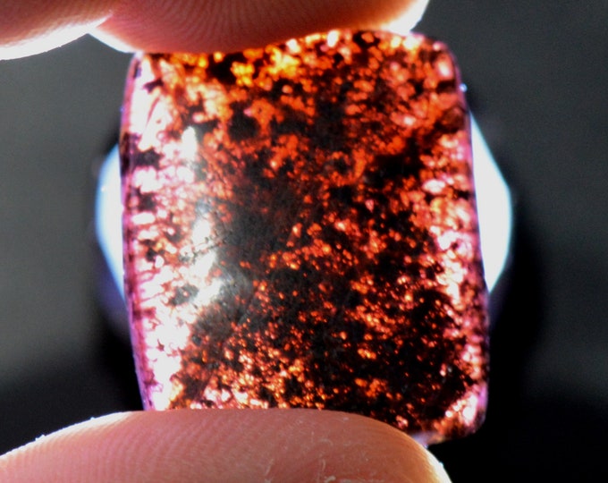 Rhodolite Garnet 53 carats - cabochon natural stone - Mozambique // CD15