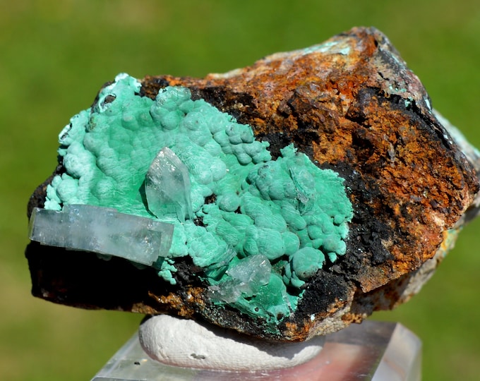 Barite & Malachite 82 grams - Shangulowé Mine, Kambove District, Lualaba, DR Congo