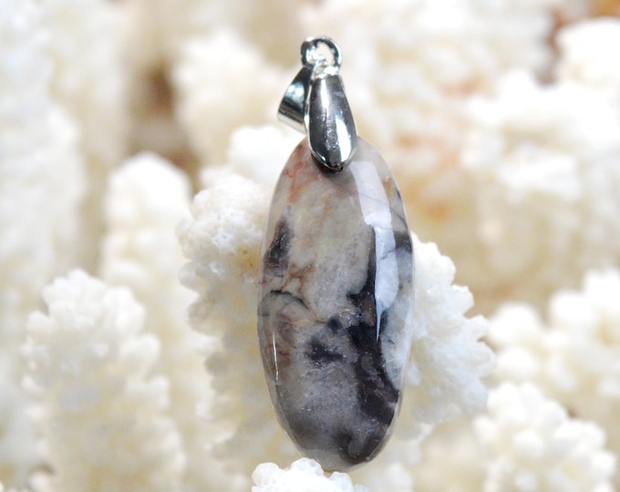 Agate 28 carats - pendentif cabochon pierre naturelle - Mexique / FD40