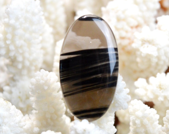 Midnight Obsidian 45 carats - natural stone cabochon - USA / EM16