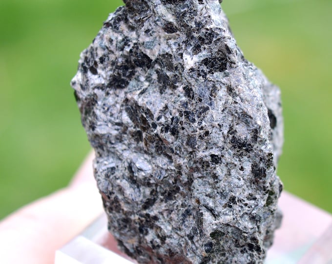 Syenite "Larvikite" 69 grams - Almenningen Quarry, Tvedalen, Larvik, Vestfold, Norway