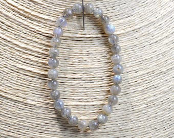 Bracelet - Labradorite - 6 mm beads - Madagascar