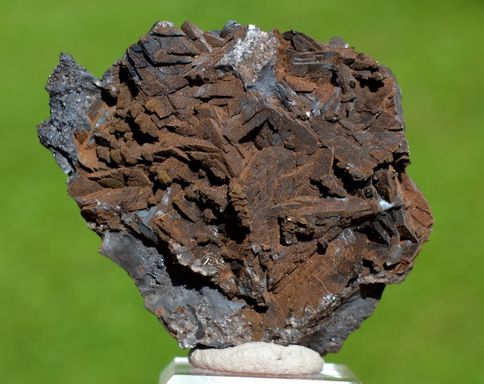 Goethite & Siderite 296 grams - Mont-Roc Mine, Mont-Roc, Castres, Tarn, Occitanie, France