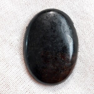 Grenat Spessartine & Tourmaline Schorl 74 carats - cabochon pierre naturelle - Pakistan / ES58