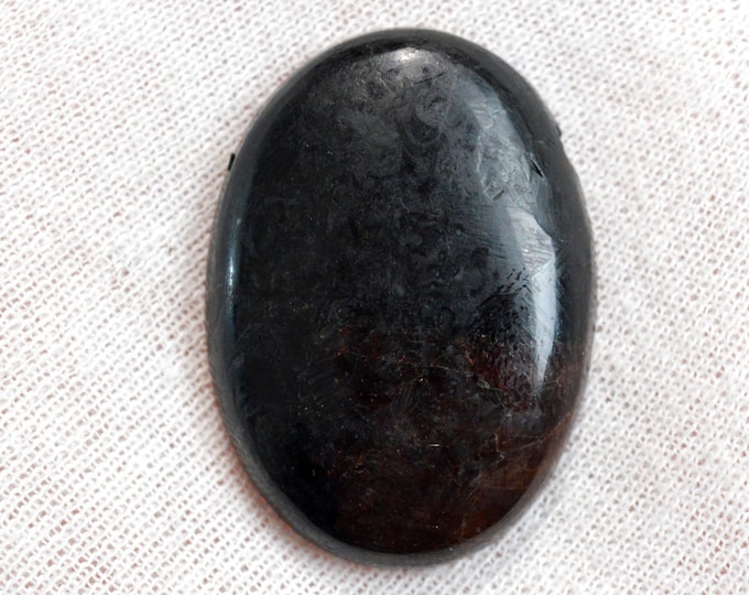 Grenat Spessartine & Tourmaline Schorl 74 carats - cabochon pierre naturelle - Pakistan / ES58