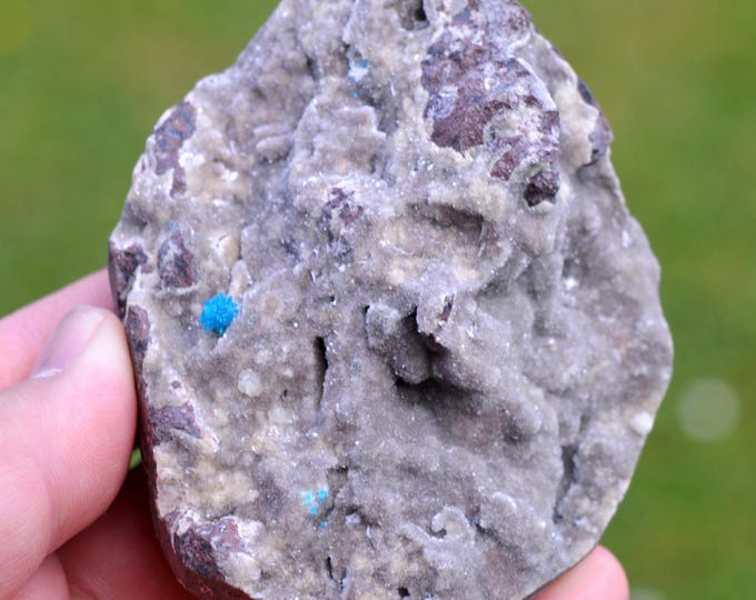 Cavansite & Chalcedony 270 grams - Wagholi Quarries, Wagholi, Pune District, Maharashtra, India