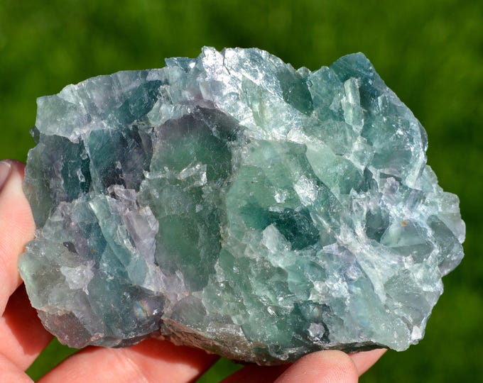 Fluorite 386 grams - La Barre Mine, Saint-Jacques-d'Ambur, Puy-de-Dôme, Auvergne-Rhône-Alpes, France