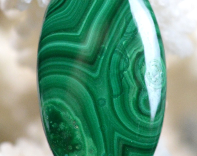 40 carat Malachite - 925 silver ring - Adjustable size 53 - Congo // i54