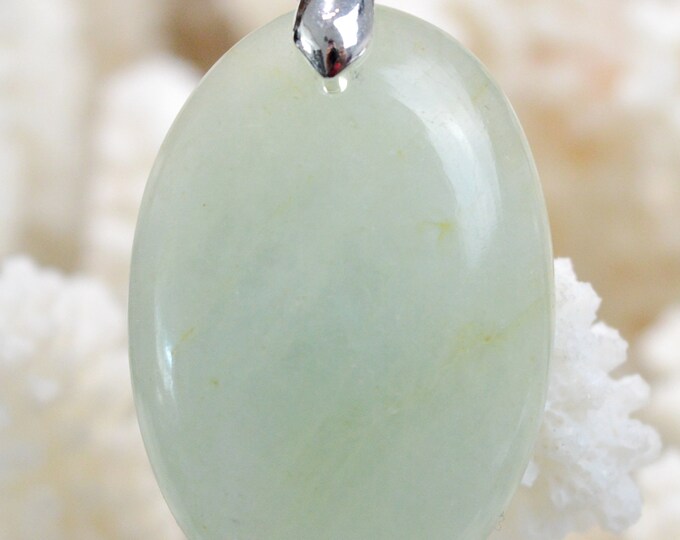 52-carat aquamarine - natural stone cabochon pendant - Pakistan // Ref AK14