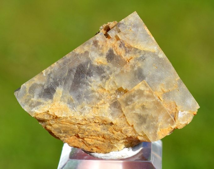 Fluorite 70 grams - La Barre Mine (La Martinèche Mine), Saint-Jacques-d'Ambur, Puy-de-Dôme, Auvergne-Rhône-Alpes, France