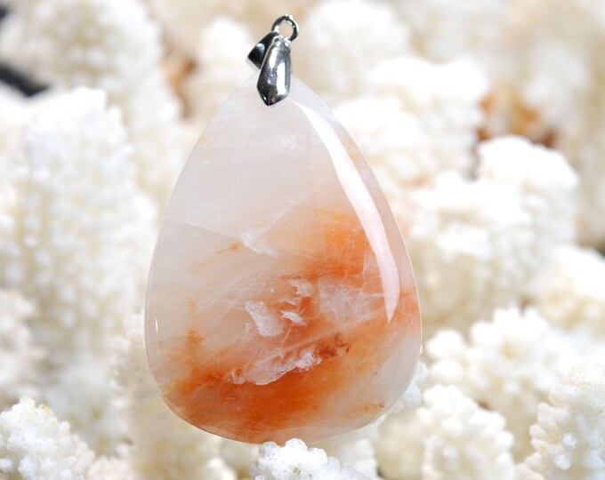 Carnelian 103 carats - natural stone cabochon pendant - Madagascar / FD78