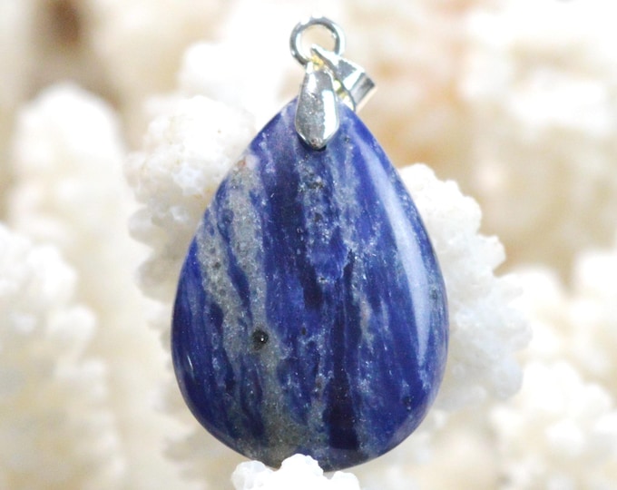 22-carat Sodalite - natural stone cabochon pendant - Namibia / FX33