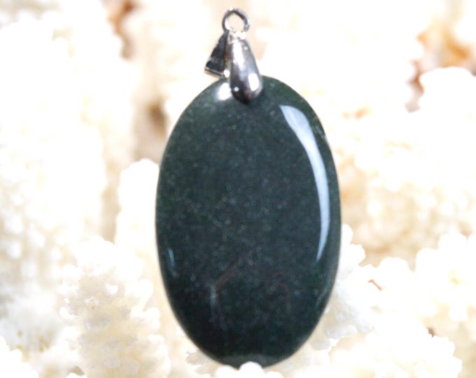 57-carat jade - natural stone cabochon pendant - Canada / FZ53