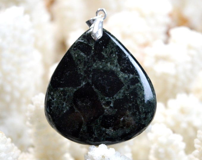 Jaspe "Kambaba" 83 carats - pendentif cabochon pierre naturelle - Madagascar / FE9