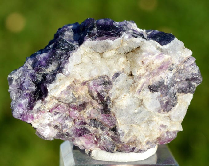 Fluorite & Quartz 105 grams - L'Argentolle, Saint-Prix, Autun, Saône-et-Loire, Bourgogne-Franche-Comté, France