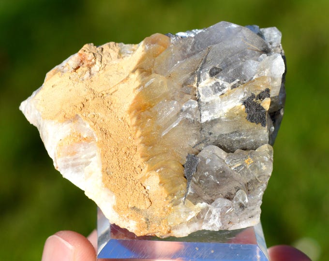 Tabular baryte on baryte 174 grams - La Salette, Colombiès, Villefranche-de-Rouergue, Aveyron, Occitanie, France