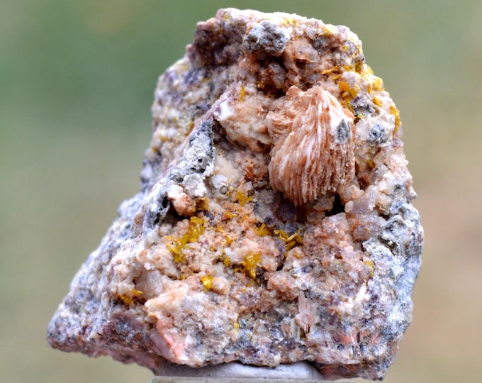 Barite & Mimetite Fluorite 52 grams - Clara Mine, Oberwolfach, Ortenaukreis, Freiburg Region, Baden-Württemberg, Germany