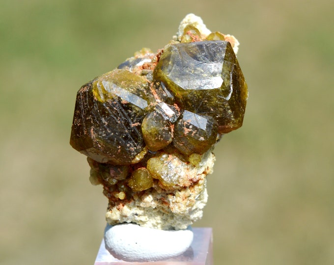 Andradite-Grossular Garnet var. Grandite 26 grams - Diakon, Arrondissement of Diakon, Bafoulabé Cercle, Kayes Region, Mali