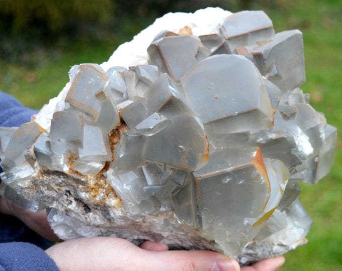 Calcite 6030 grams - Lompret quarry, Lompret, Chimay, Hainaut, Wallonia, Belgium