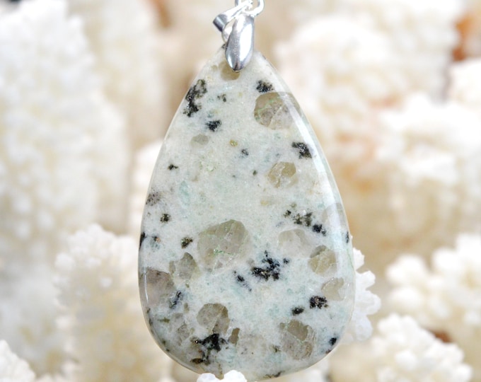 42 Carat Kiwi Jasper - Natural Gemstone Cabochon Pendant - New Zealand // DN99