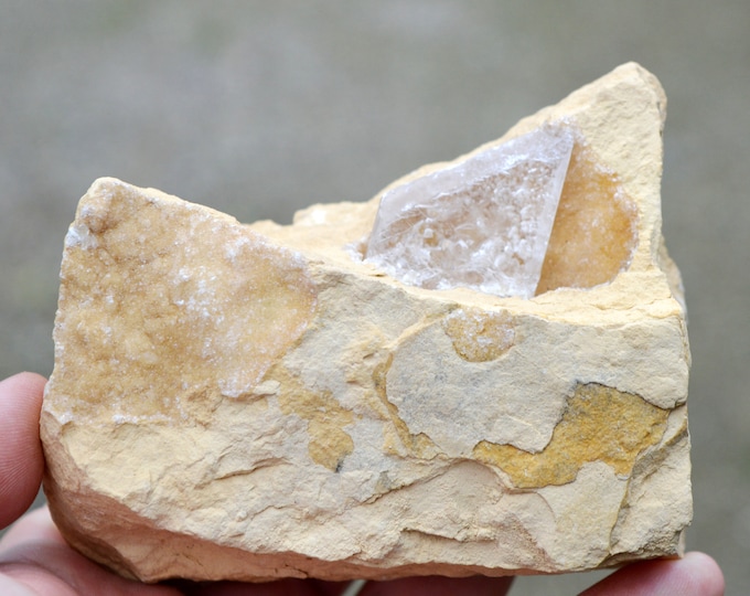 Gypsum & Calcite 656 grams - Khoukhet Mine, Khénifra Province, Béni Mellal-Khénifra Region, Morocco