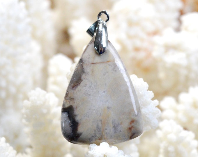 Agate 36 carats - pendentif cabochon pierre naturelle - Mexique / FD27