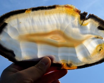 Slice - Agate 25 cm - 346 grams - Rio Grande do Sul, Brazil