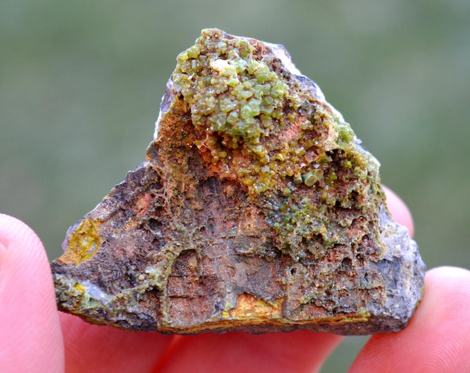Galena & Pyromorphite 106 grams - L'Argentolle, Saint-Prix, Autun, Saône-et-Loire, Burgundy-Franche-Comté, France
