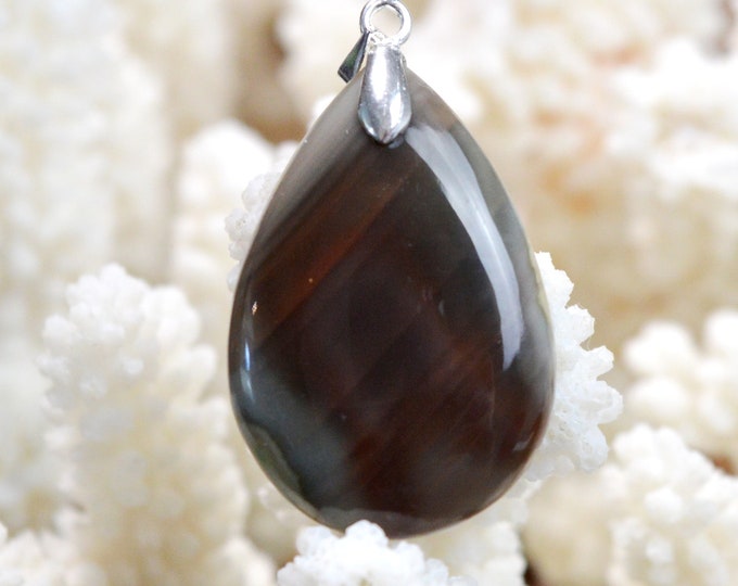 Jaspe Impérial 32 carats - pendentif cabochon pierre naturelle - Mexique // DJ53