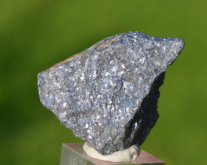 Silver-bearing galena 53 grams - Héas, Gavarnie-Gèdre, Argelès-Gazost, Hautes-Pyrénées, Occitanie, France