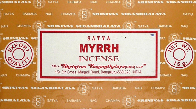 Encens - Satya Parfum Myrrhe Une Boîte