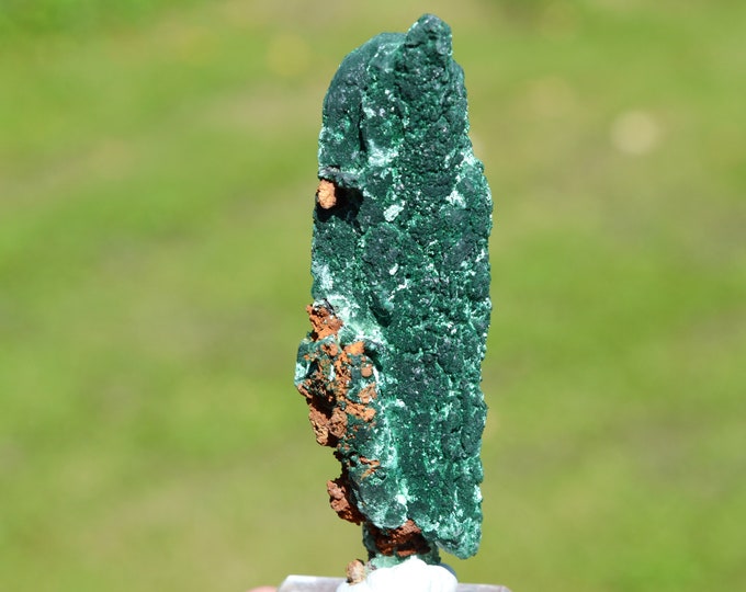 Malachite after Azurite 59 grams - Touissit, Touissit-Bou Beker mining district, Jerada Province, Oriental Region, Morocco