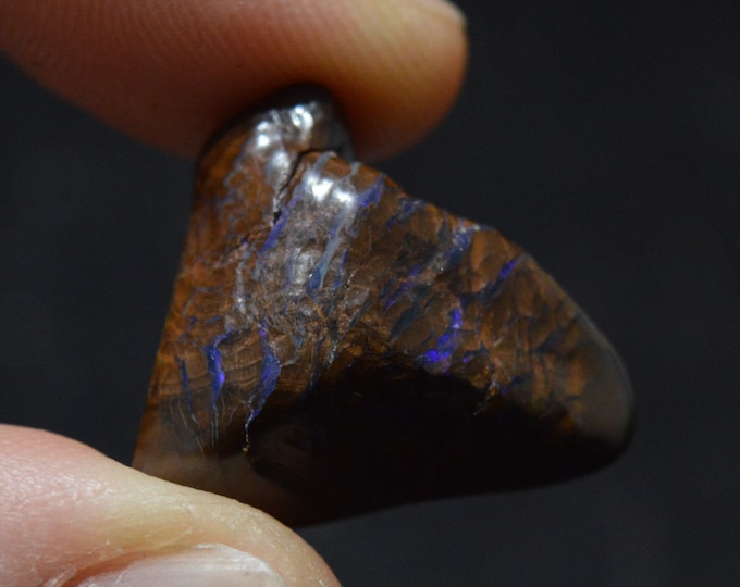 Boulder Opal Nugget 9.5 Grams - Natural Boulder Opal Nugget Tumblestone