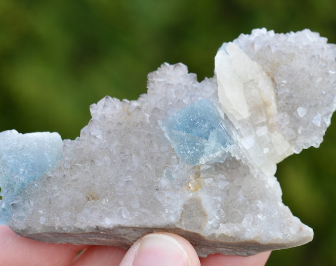 Fluorite & Quartz Calcite 116 grams - Blanchard Mine, Bingham, Hansonburg District, Socorro Co., New Mexico, USA