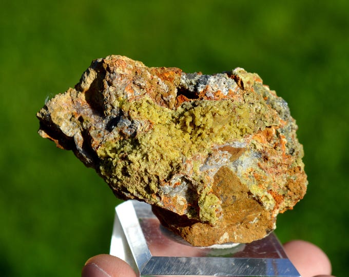 Pyromorphite 145 grams - Sainte-Lucie Mine, Saint-Léger-de-Peyre, Mende, Lozère, Occitanie, France