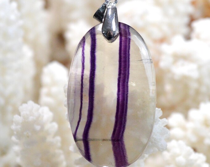 Fluorite 66 carats - pendentif cabochon pierre naturelle - Afghanistan / GA94