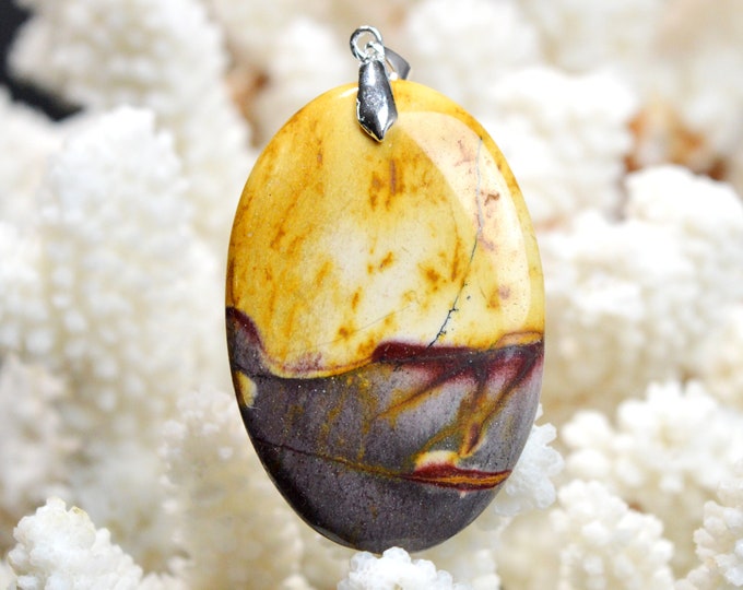 Mookaite 90 carats - natural stone cabochon pendant - Australia / EJ31