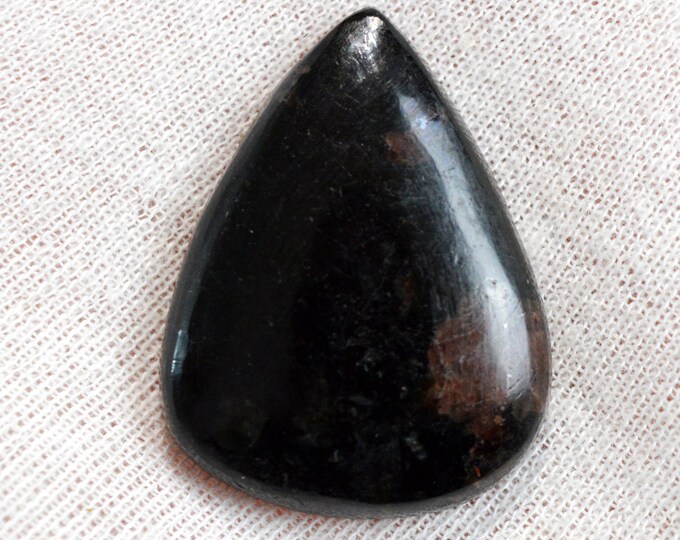 Grenat Spessartine & Tourmaline Schorl 71 carats - cabochon pierre naturelle - Pakistan / ES64