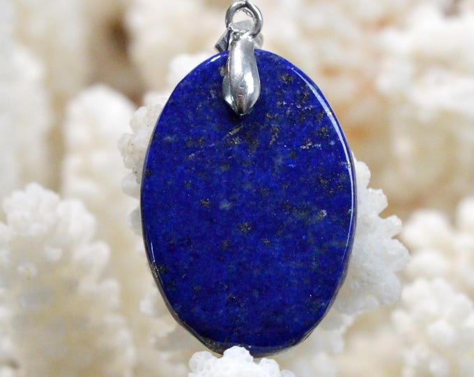 25-carat Lapis Lazuli - natural stone cabochon pendant - Afghanistan /FY89