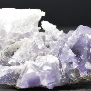 Fluorite & Calcite - 63 grams - Durfort, Gard, France - Year 1990-92