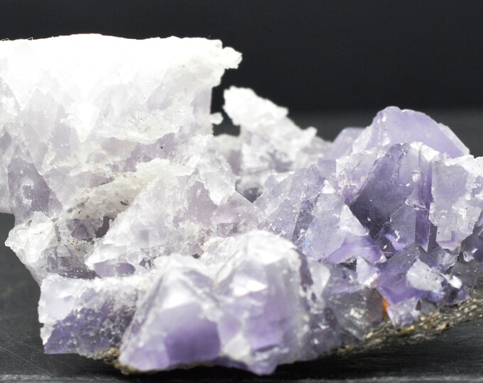 Fluorite & Calcite - 63 grams - Durfort, Gard, France - Year 1990-92