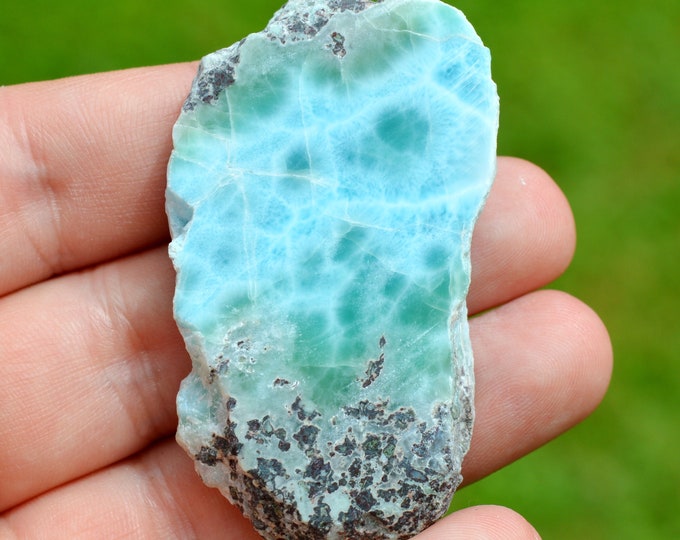 Pectolite var. Larimar 42 grams - Filipinas Larimar Mine, Los Checheses, Sierra de Baoruco, Barahona Province, Dominican Republic