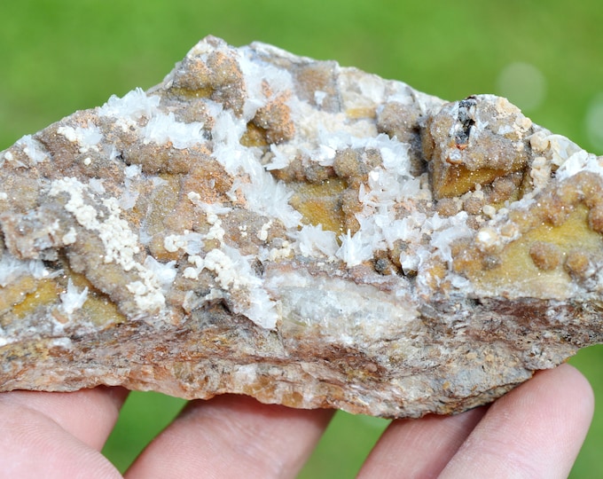 Baryte & Siderite 430 grams - Peyrebrune, Montredon-Labessonnié, Castres, Tarn, Occitanie, France